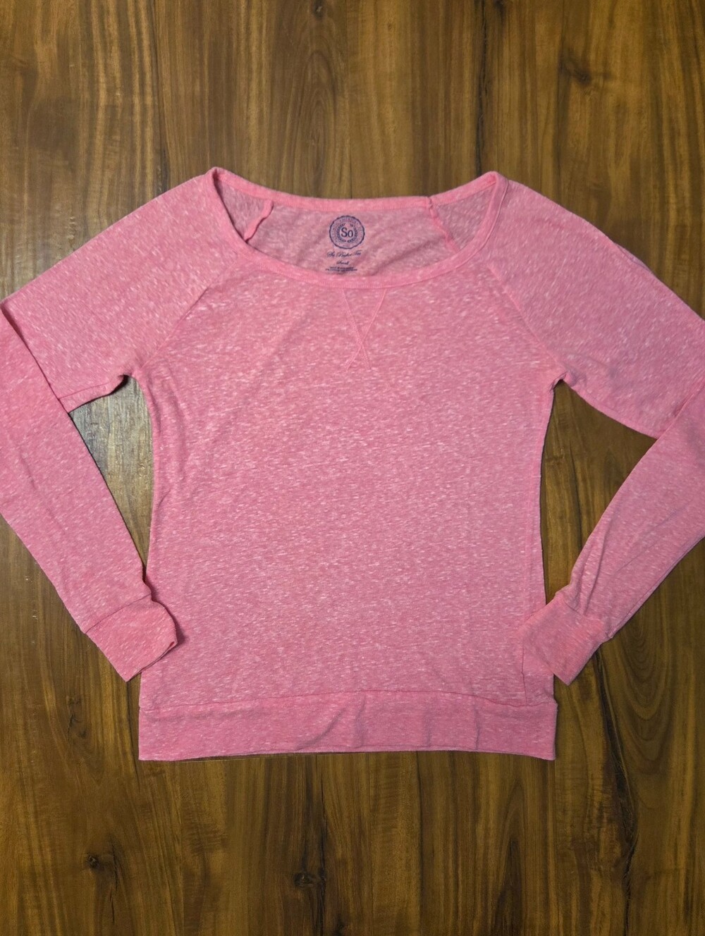 So Pink Perfect Tee Long Sleeve Shirt Size Small